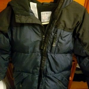 Boys size 8 down and feather puffer.